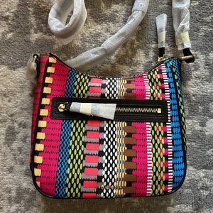 Vera Bradley Mini Vivian Crossbody Genuine Leather Trim in Cha-Cha NEW